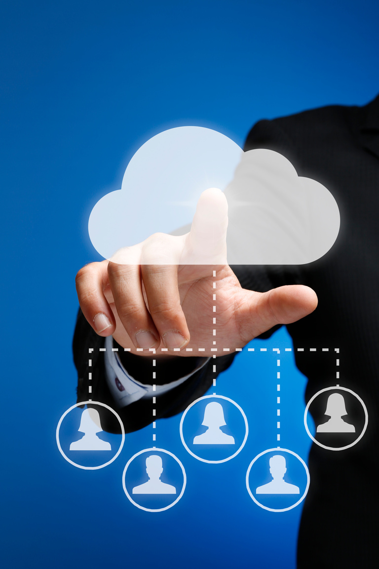 Business Network Concept Under a Cloud